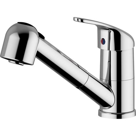 Teorema - Miscelatore Lavello Con Doccetta Estraibile Cromato - Serie: Golf Plus (1/2)