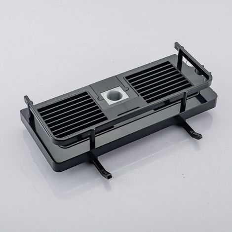 Support Pour Barre De Douche - Support Réglable En Plastique - Porte-Shampooing Et Savon - Pour Salle De Bain - 1 Pièce (1/5)