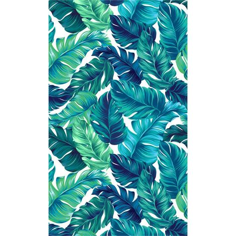 Panneau mural douche en alu-composite VIPANEL - Inspiration Nature Décor Feuilles Exotiques - Finition Velvet - 150x255cm (1/5)