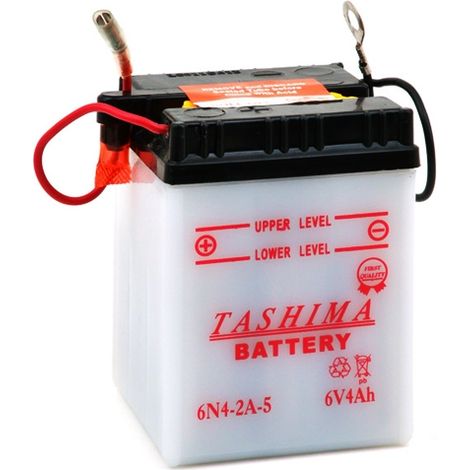 Batterie Plomb Tashima 6v, 4a. L: 71, L: 71, H:96mm, + à Droite Pour Motos. (livrée Sans Acide). - Batterie à Mettre En Acide Av
