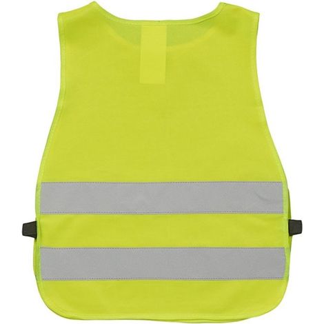 Gilet de sécurité haute visibilité – Jaune – Junior – Taille unique – Conforme (1/5)