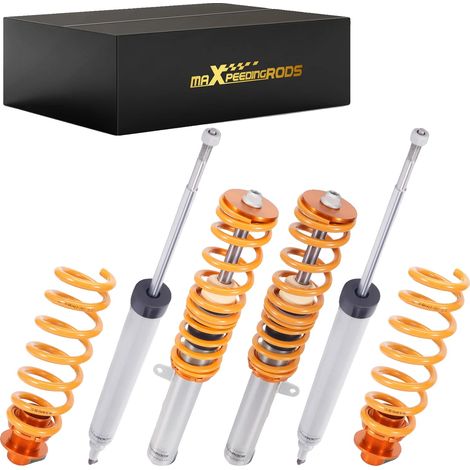 Kit de suspension Coilovers, hauteur réglable, longueur 56 cm, largeur 65 cm, compatibilité pour E90 E91 E92 E93, ressort de performance haute résistance (1/5)