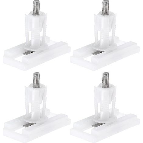 4Pcs Blanc Charnière De Couvercle De Siège De Toilette rondelles, couvercle de toilette, fixations de siège, blanc (1/5)