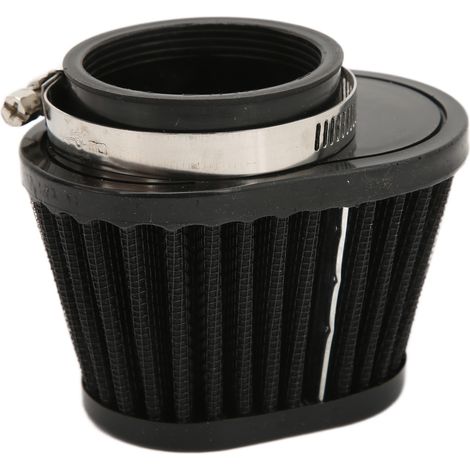 Ersatzluftfilter, 51 mm schwarzer Gummi-Motorradluftfilter, Staubclipfilter mit einzigartigem Formdesign, verbessert den Ansaugluftstrom. (1/5)
