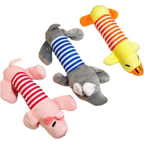 Piggy Haustierspielzeug mit Geräuschen, bissfest, lindert Zähneknirschen bei Hunden