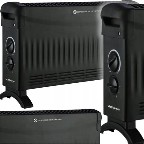 Radiatore elettrico Volteno VO2454 nero 1500 W (1/3)