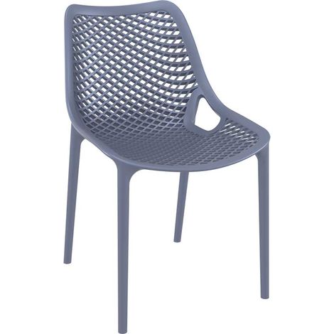Chaise de style moderne idéal pour tout espace de vie disponible différentes couleurs colore : gris foncé (1/5)