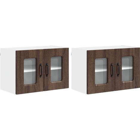 Maison Exclusive - Pannello lavastoviglie Kalmar 2 pcs Rovere Marrone