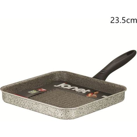 Trade Shop - Silla De Aluminio Cuadrada Anti-resistente A Los Rasguños De 14.5 / 23.5 Cm Con Asa -     -23,5 Cm  -