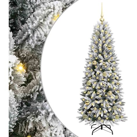 Sapin de Noël，Arbre de Noël artificiel avec 150 LED Blanc 63 x 63 x 150 cm CFW36158 (1/5)