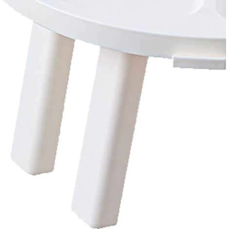 Table de bar pliable, construction portable et robuste, facile à nettoyer, livrée avec un plateau pour les collations, convient pour la randonnée, les parcs, les plages, etc., blanche. (1/5)
