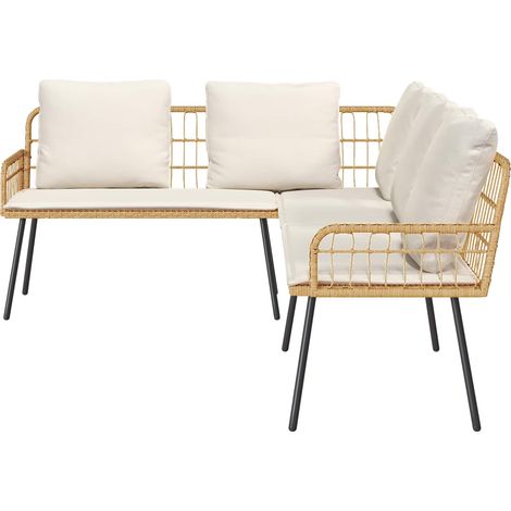 Maison Exclusive - Divano con cuscino Natura 173 x 231 x 90cm Acciaio