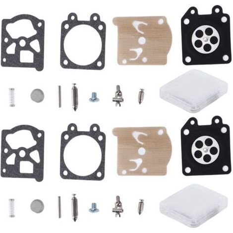 Kit de reconstruction de carburateur de remplacement, 2 jeux, adapté pour Stihl 026 MS260 024 MS240 MS210 MS230 MS250 FS85 FS86 FS88 (1/5)