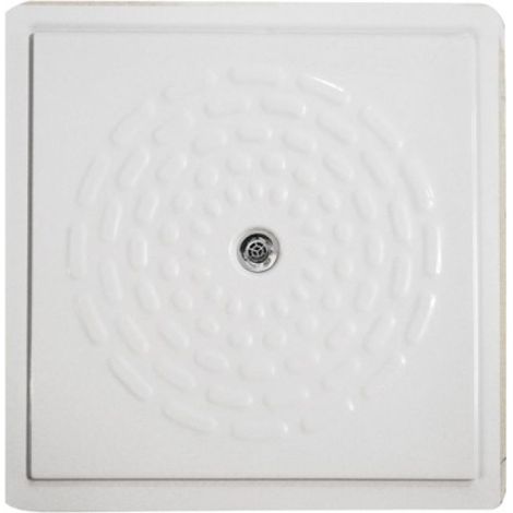 PIATTO DOCCIA FILO PAVIMENTO IN VETRO RESINA CON PILETTA 70 x 70