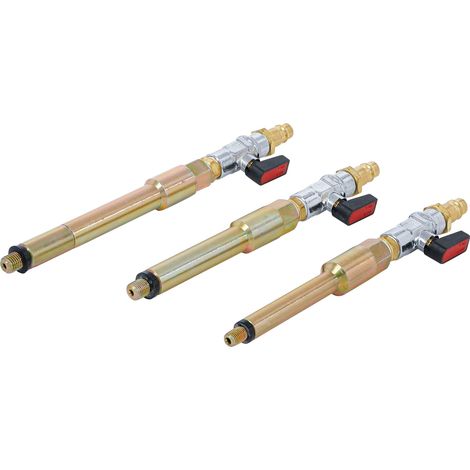 BGS Adattatore aria compressa per fori candelette M8 x 1 / M10x1 / M10x1,25 3 pz. - 9519 (1/4)