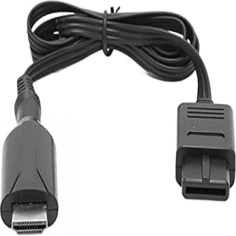 Adaptateur Vidéo HD - Câble Convertisseur AV vers HDMI pour Console N64 SNES - Plug & Play - Résolution 720P 1080P - PAL NTSC - 1 Pièce