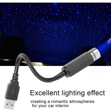 Convient aux projecteurs de ciel étoilé USB : éclairage d'ambiance romantique pour l'intérieur de la voiture (1/5)