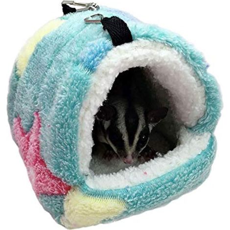 Lit d'hiver chaud pour hamster, cochon d'Inde, chinchilla, furet, écureuil, rat, jouer, dormir (1/5)