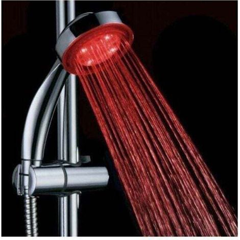Tête de douche à LED 7 couleurs, multicolore, ajustement universel (1/4)