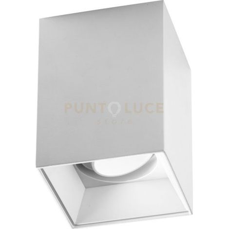 GFA1230- FARETTO ORIENTABILE BIANCO 1 LUCE ATTACCO GU10 QUADRATA L.8,5CM H.11,5CM