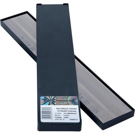 h+s Metallfolien Sortiment 50 mm P0,01-1,00 mm