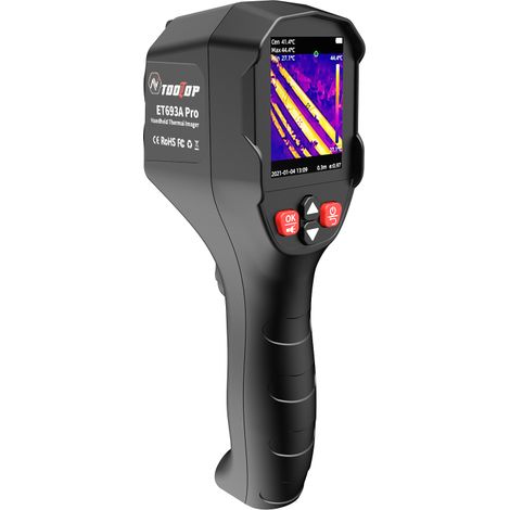 Caméra thermique professionnelle ET693A, fusion infrarouge et lumière visible, résolution TISR 240×240, objectif macro, plage de température de -20 °C à 550 °C, enregistrement vidéo, caméra thermique
