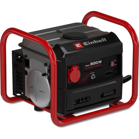 Einhell Stromerzeuger (Benzin) TC-PG 900 (900 W Maximalleistung, 680 W max. Dauerleistung, 4,2 L Tank, 2-Takt-Motor, 1x 230 V, bis 6,6 h bei 2/3 Last, Überlastschutz) (1/4)