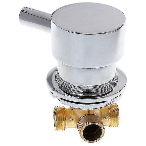 Mitigeur thermostatique de douche G1/2 – Laiton épaissi – Entrées eau chaude et froide – Contrôle précis de la température (1/5)