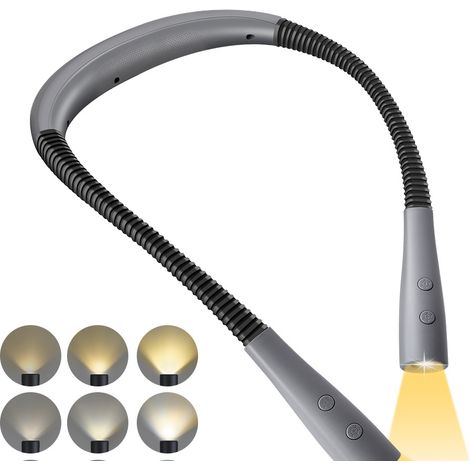 LED-Hängehals-Leselampe, tragbare USB-wiederaufladbare Schüler-Leselampe Nachtlauflicht
