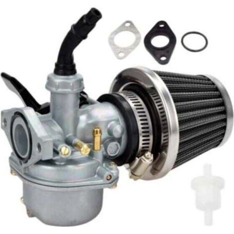 Carburateur Tecumseh OHV125 OHV130 OHV135 avec filtre à air et vanne d'arrêt – Kit complet avec filtre à carburant et conduite d'alimentation - OVH135 (1/4)