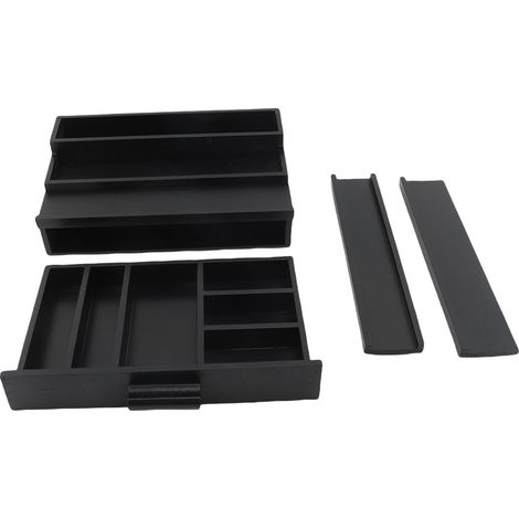 Organisateur Cologne Homme Femme 3 Niveaux Bois Massif – Présentoir Parfum Riser avec Tiroir Bijoux Cosmétiques Rangement Style (1/4)
