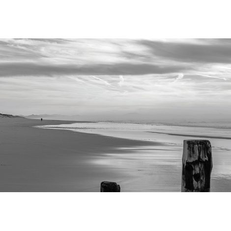 Tableau balade sur la plage à Hossegor Toile imprimée (1/5)