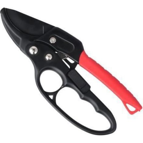 Sécateur - Acier Au Carbone SK5 - Pour Taille De Branches Et Fleurs - Mécanisme À Cliquet - Ergonomique - 1 Pièce (1/5)