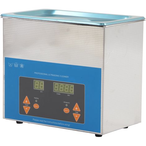 Nettoyeur Ultrasonique Automatique 3L 40kHz Machine de Nettoyage à Ultrasons avec Réglage Temps et Température, Prise UE 220-240V (1/5)