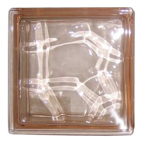 Vetrocamera trasparente\satinato cm 19x19x8 : Colore - Rosa Trasparente