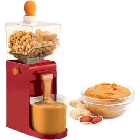 Basetbl – Elektrische Erdnussbuttermühle (500 ml) – Kunststoff und Edelstahl – 500 ml Fassungsvermögen – Für Nüsse und Samen (1/5)