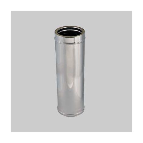 tubo doppia parete per canne fumarie ø 130/180 x 500 mm