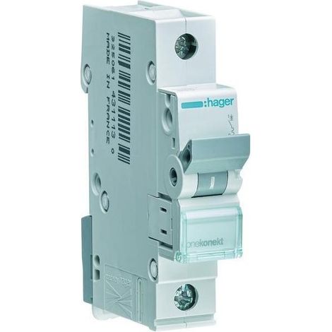 Leitungsschutzschalter Hager 1p, C20A, 6kA, MCN120 (1/5)