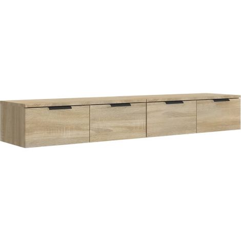 Maison Exclusive - Wandschränke 2 Stk. Sonoma-Eiche 68x30x20 cm H