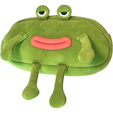 Astuccio a forma di rana – Divertente astuccio in peluche (1/5)