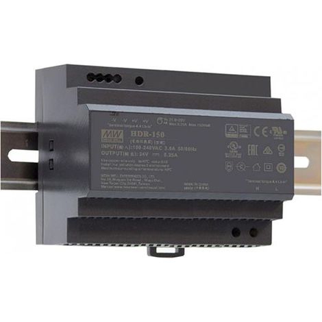 MeanWell HDR-150-12 Alimentatore ultra sottile montaggio su guida DIN Rail uscita singola 135,6W 12V 11,3A