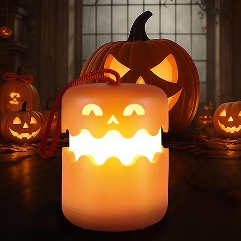 Citrouille lumineuse extérieur Halloween avec cordon (1/5)