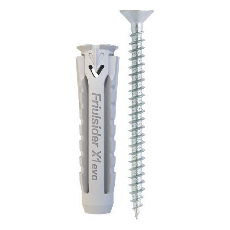 Tassello con vite tps x1 evo Tass 5x25 Vite 4x30FRIUL