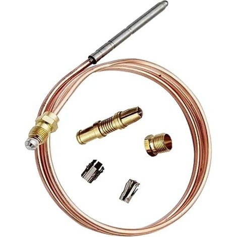 Universal Quick Fix Thermocouple – 600mm 24 Inch Pilot Burner Replacement – Compatible Robertshaw 1980-024 1980-036 – Easy Install Gas Furnace Repair (1/5)