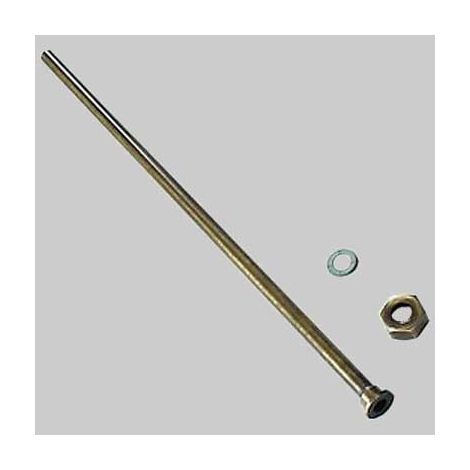 TUBO LISCIO PER MONOCOMANDO CON CALOTTA BRONZATO - cm 40 con dado 1/2