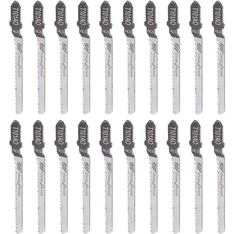20 lames de scie sauteuse alternative T101AO à emmanchement en T pour la découpe du bois et du plastique (1/5)
