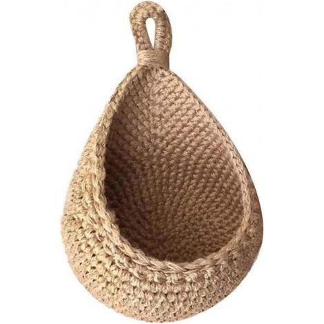 Paniers suspendus en osier rangement pour fruits légumes et collations (1/4)