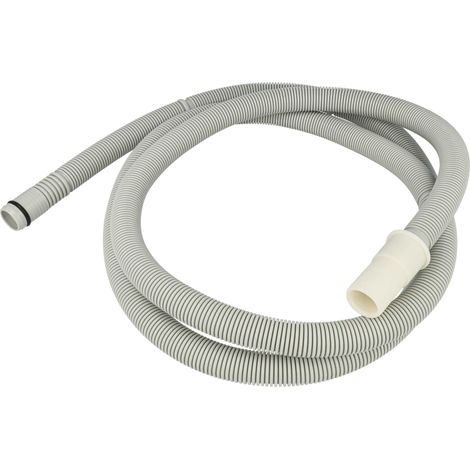 vhbw Tuyau de vidange compatible avec Bosch SuperSilence SME69U40EU lave-vaisselle - 19mm, gris, 2,3m