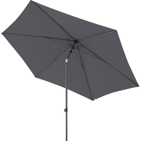 Doppler myZone 300 Mittelmastschirm Push-Up rund 300 cm Sonnenschirm 6 Farben 461591 840 Anthrazit (1/2)