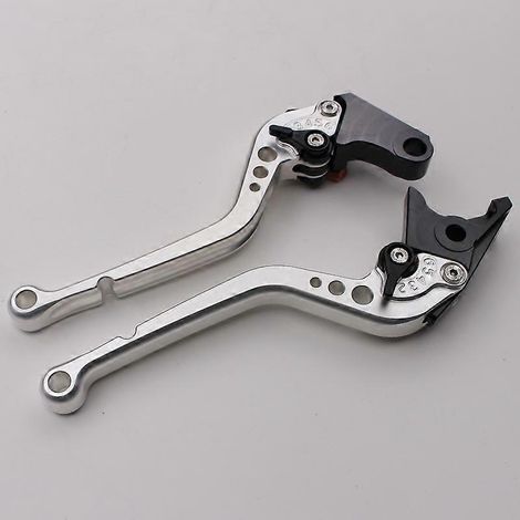 Convient pour les motos Honda NC700 NC750S, guidon modifié en alliage d'aluminium avec frein, embrayage et klaxon (argent 3) (1/5)